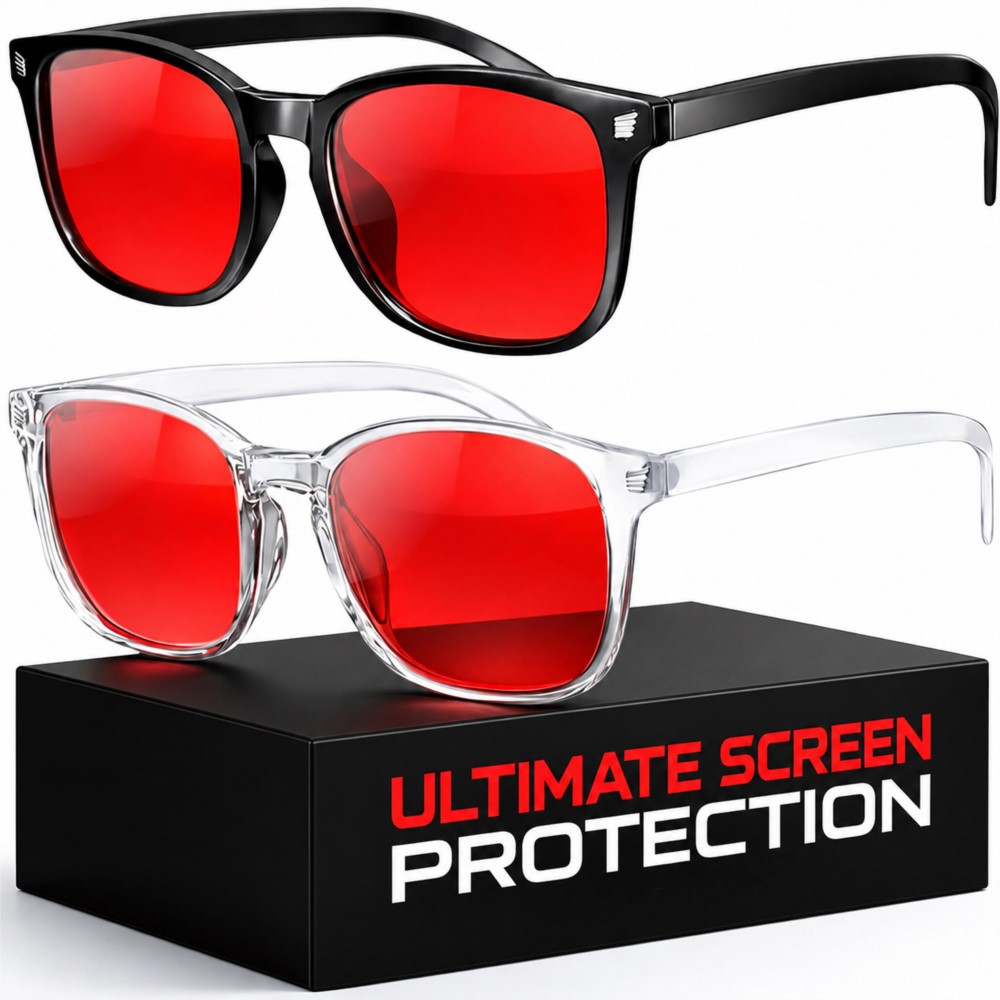 Gaming Glasses Blue - Advanced Blue Light Blocking Gaming Glasses