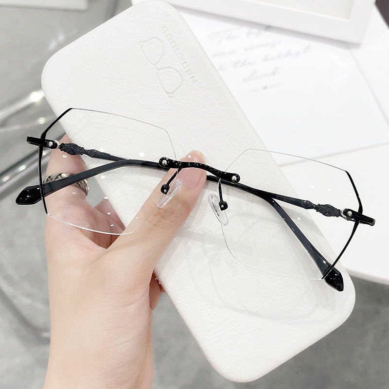 Rimless Myopia Glasses Women V - огляд і ціна Gaming Glasses Blue