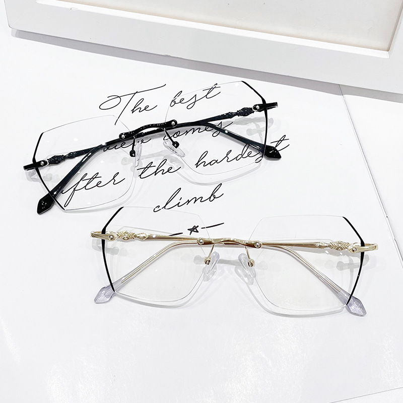 Rimless Myopia Glasses Women V - огляд і ціна Gaming Glasses Blue