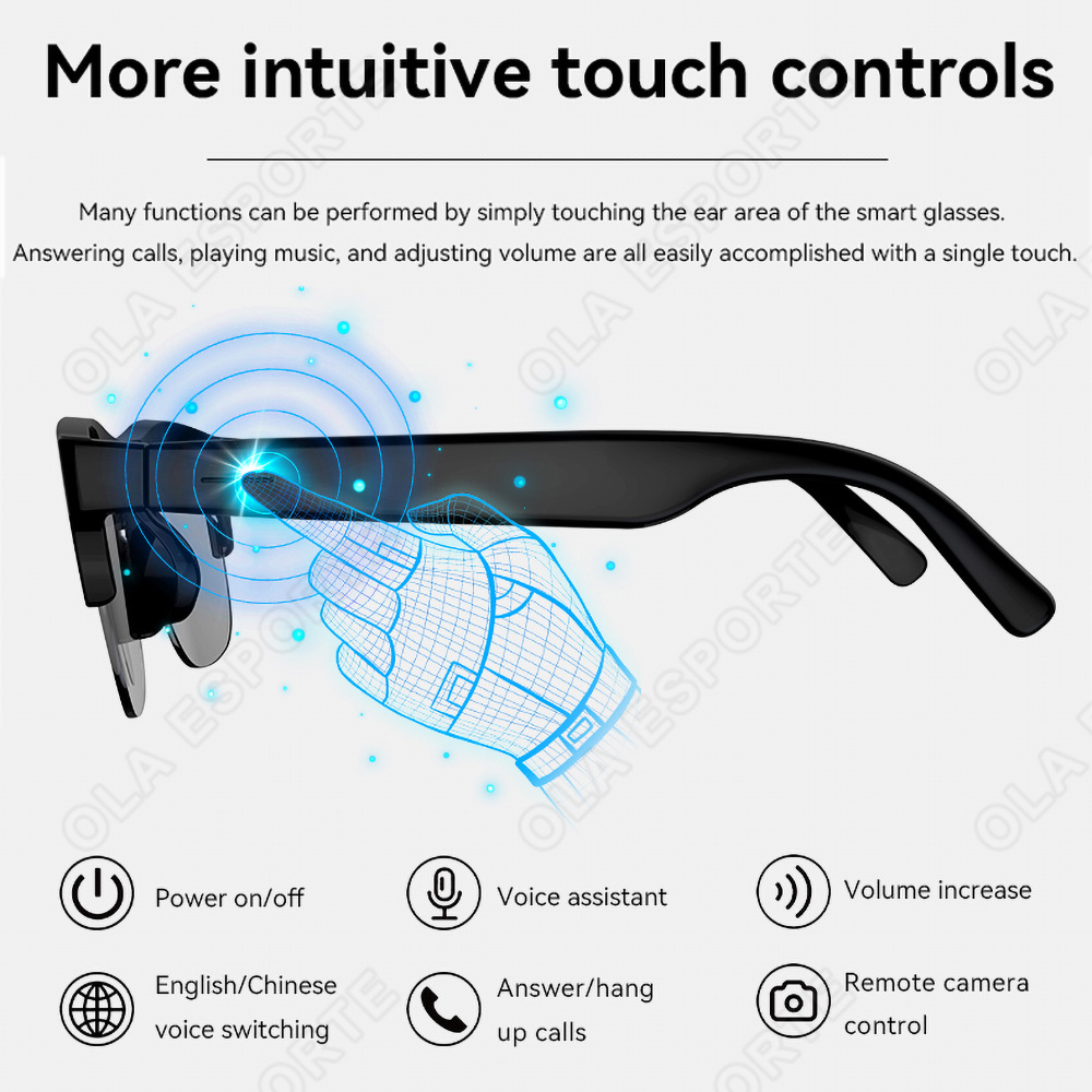 NEW Smart Glasses V5.3 Bluetoo - огляд і ціна Gaming Glasses Blue